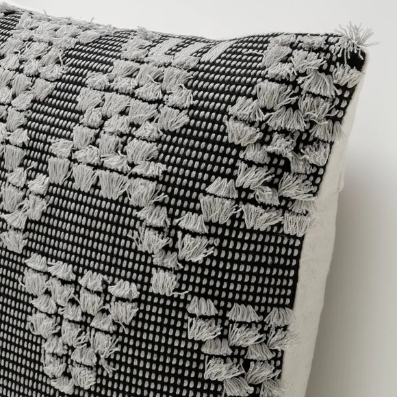 IKEA Annamette Cushion Cover 20 x 20 Gray/Black - Picture 2 of 8